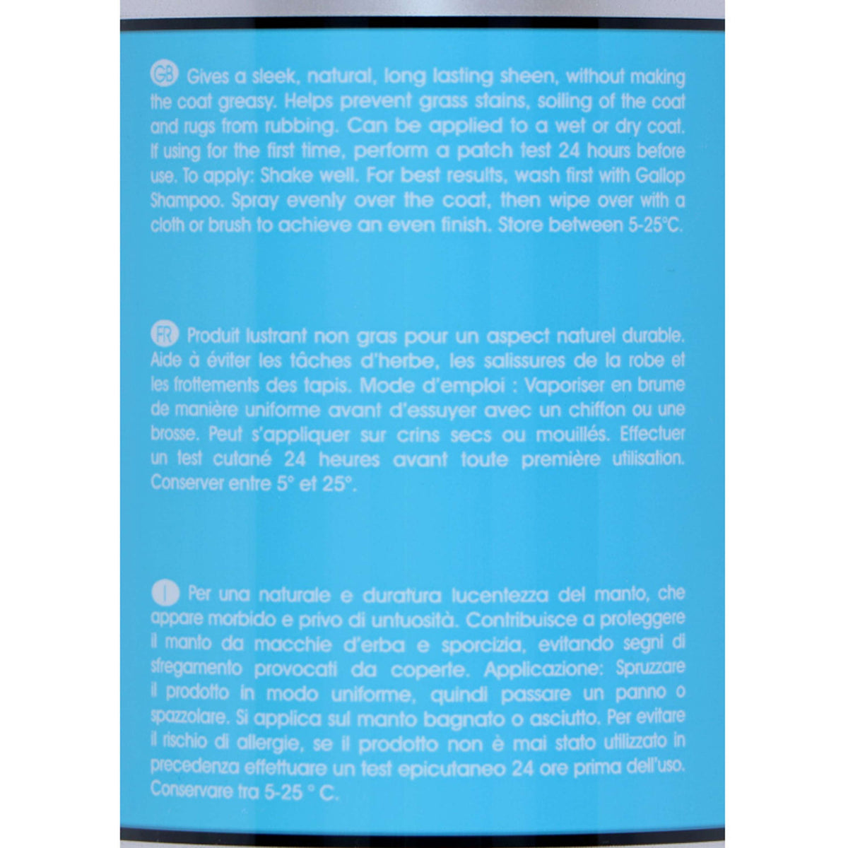 Carr & Day & Martin Spray Brillante Canter Coat Shine Equimist