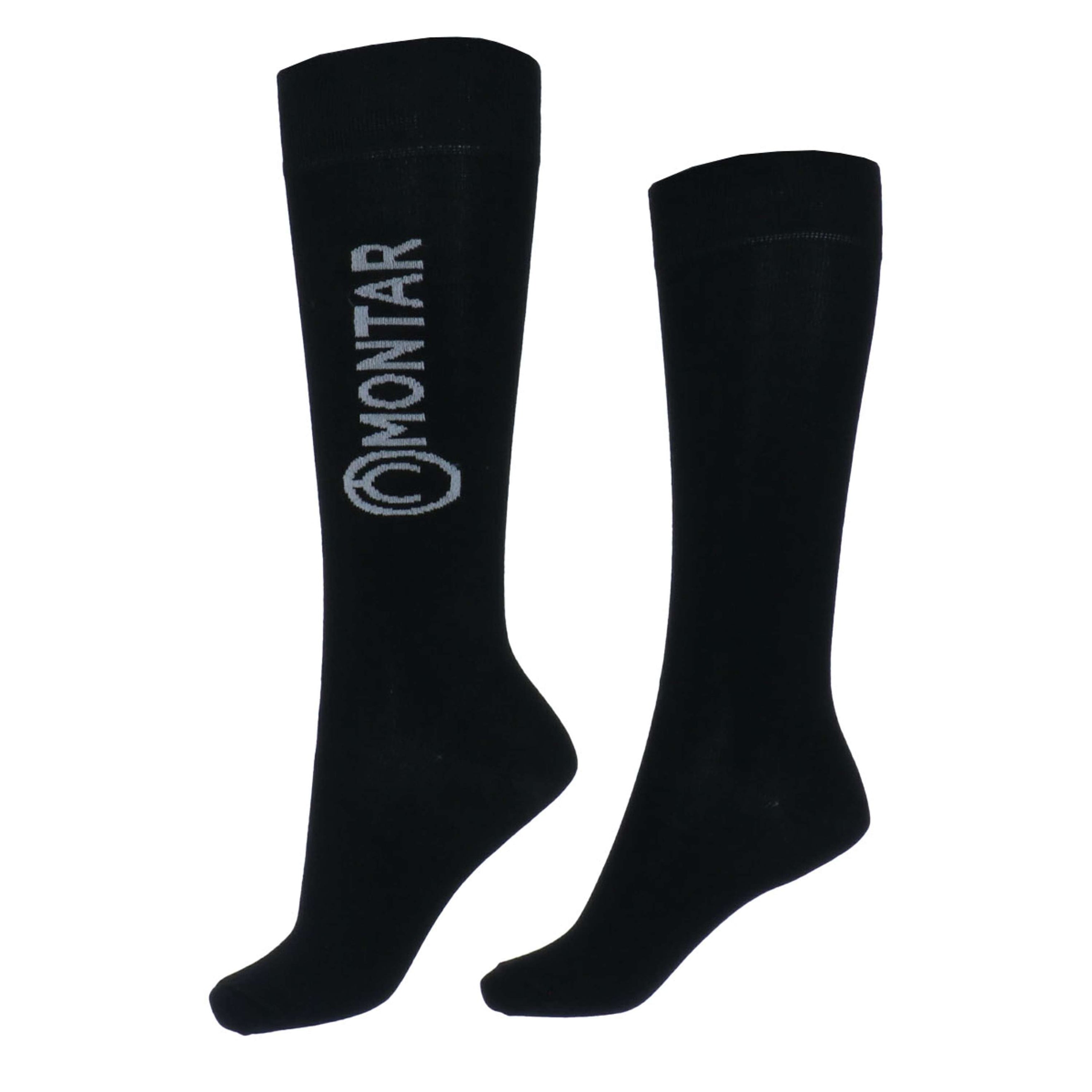 Montar Calcetines con Logo Negro Montar Calcetines con Logo Negro