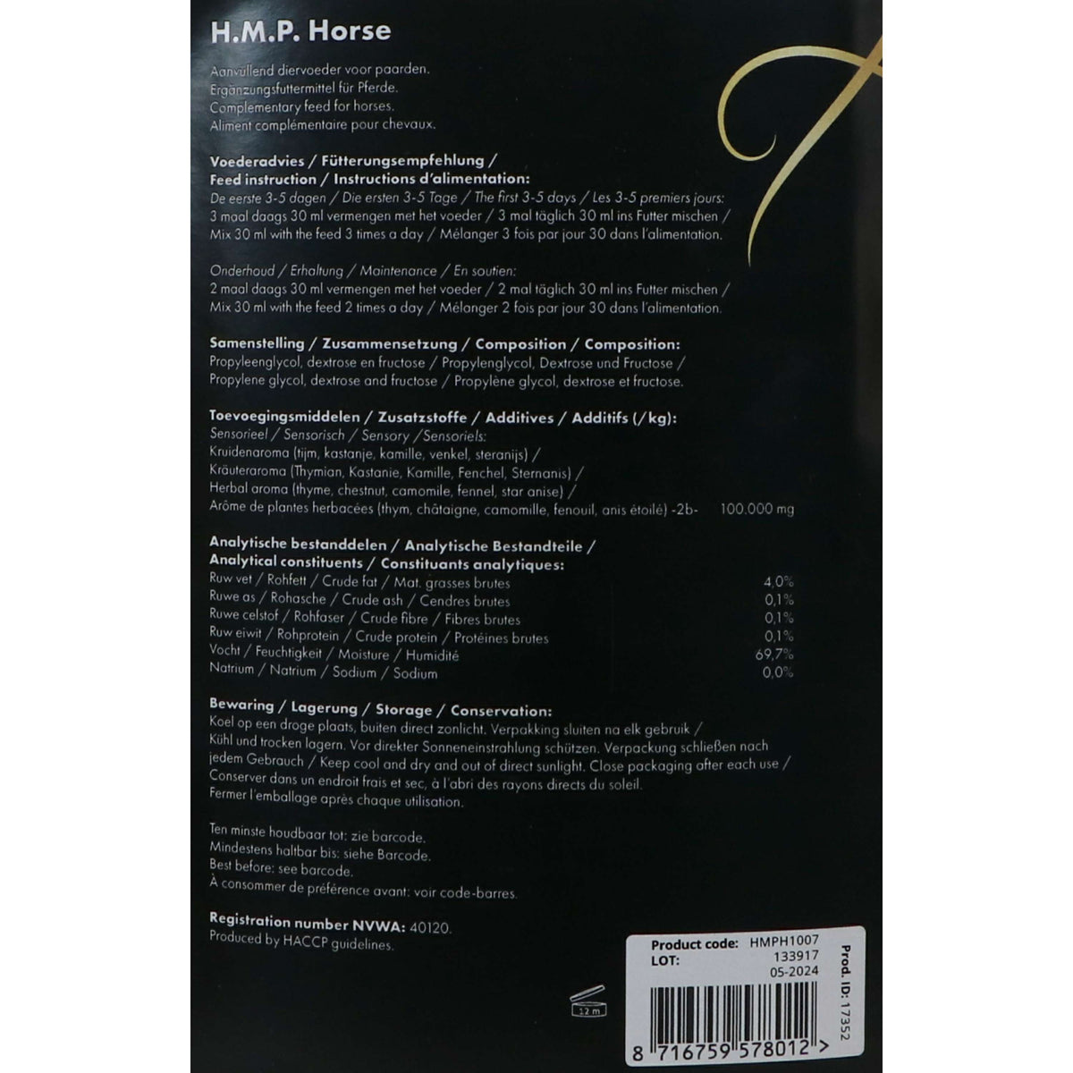 Excellent Líquido para caballos HMP