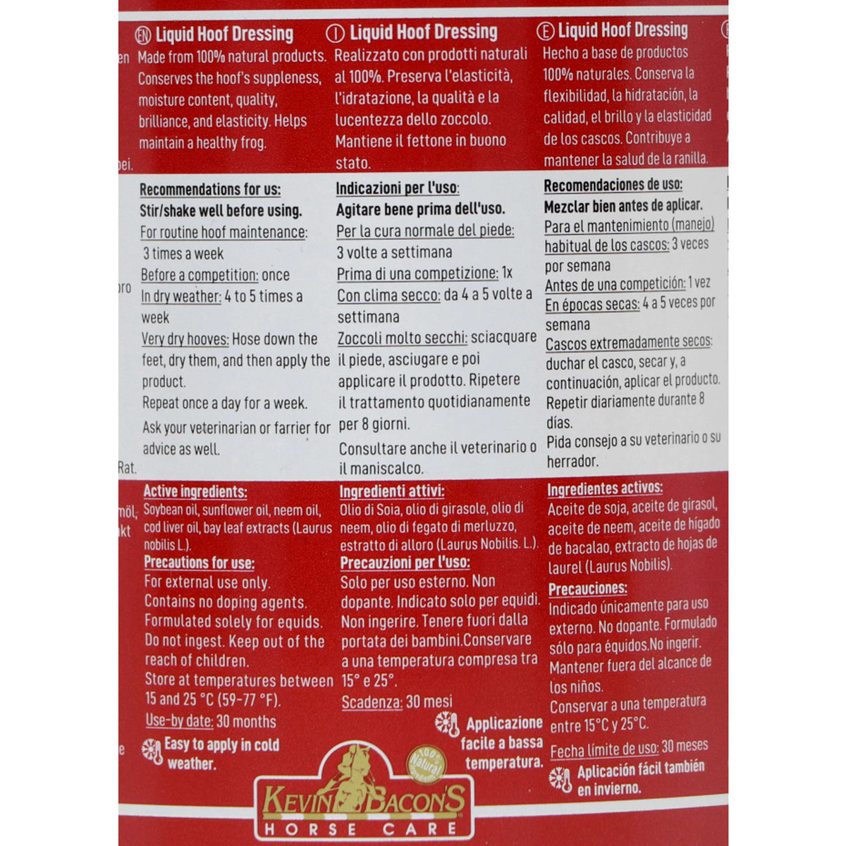 Kevin Bacons Baño para Cascos Liquid