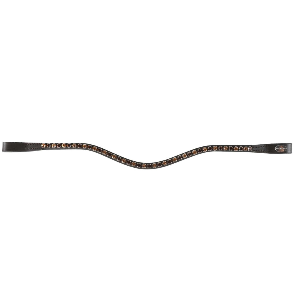 Kavalkade Cinta para la cabeza Splendid Gebogen Marron