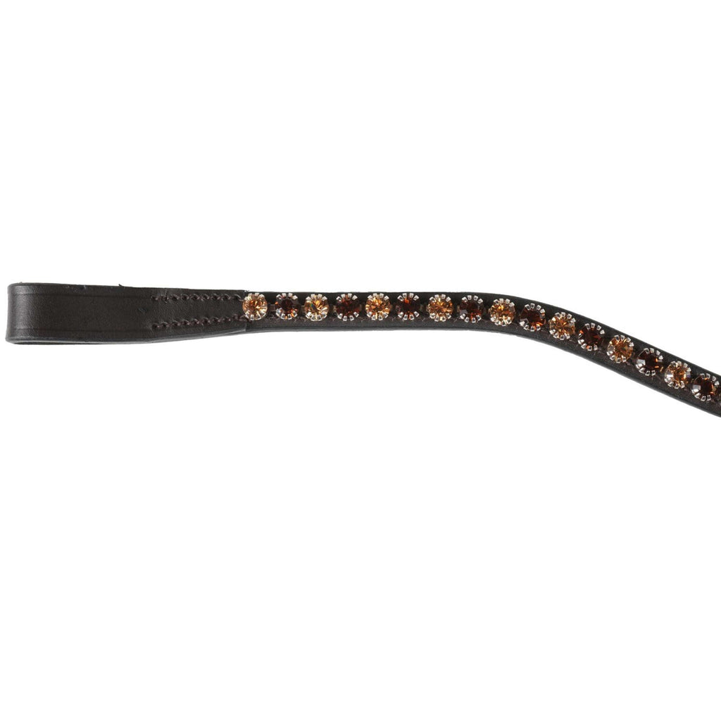 Kavalkade Cinta para la cabeza Splendid Gebogen Marron