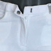 HKM Pantalón de Equitación Kate Asiento de Silicona Blanco