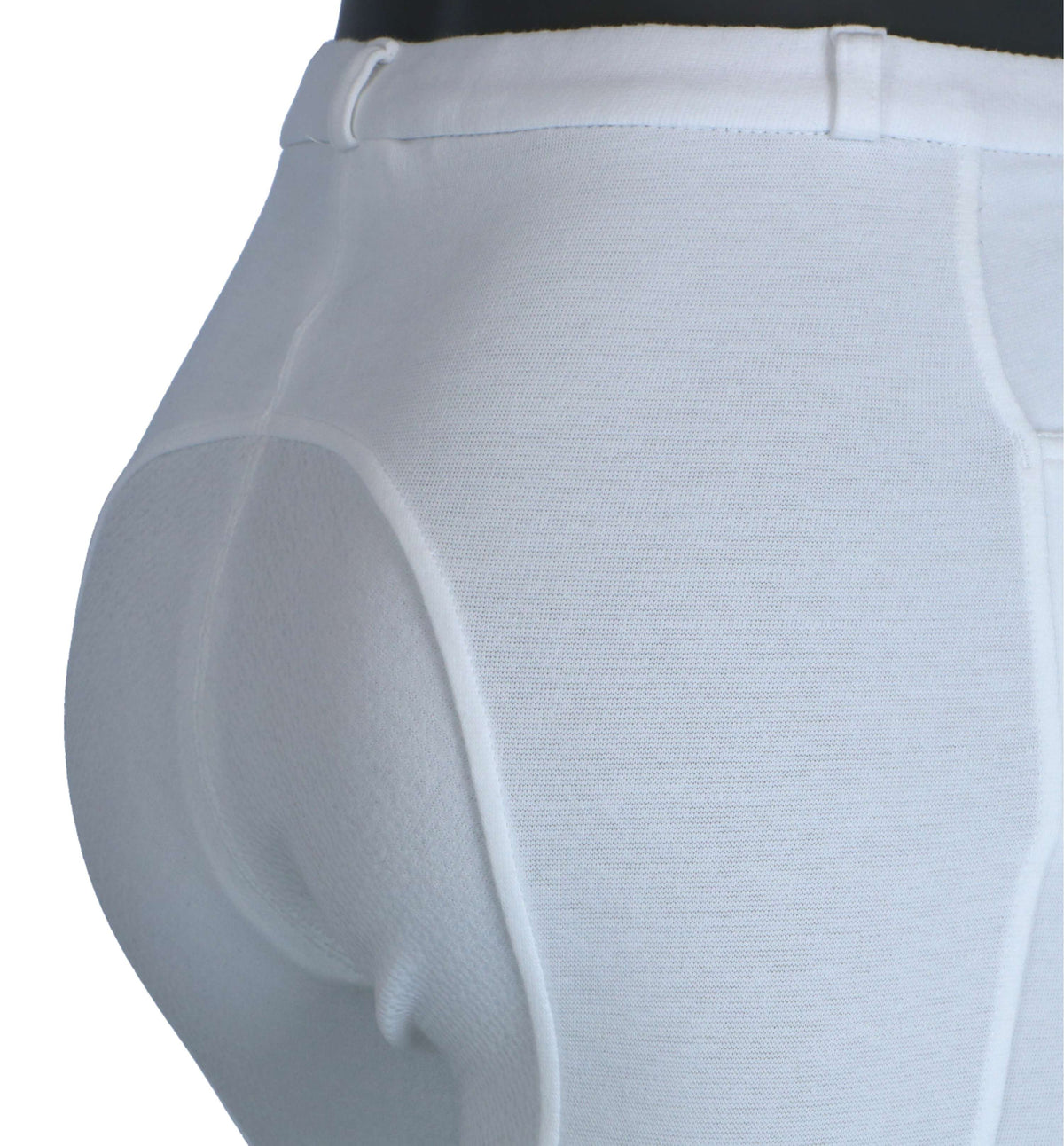 HKM Pantalón de Equitación Kate Asiento de Silicona Blanco