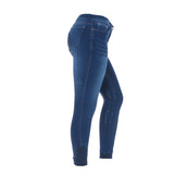 HKM Pantalón de Equitación Summer Demin Easy 3/4 Asiento de Silicona Azul Jeans