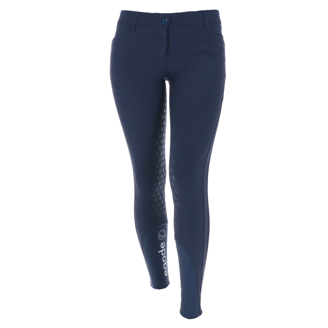 EQODE by Equiline Pantalón de Equitación Davina Full Grip Azul