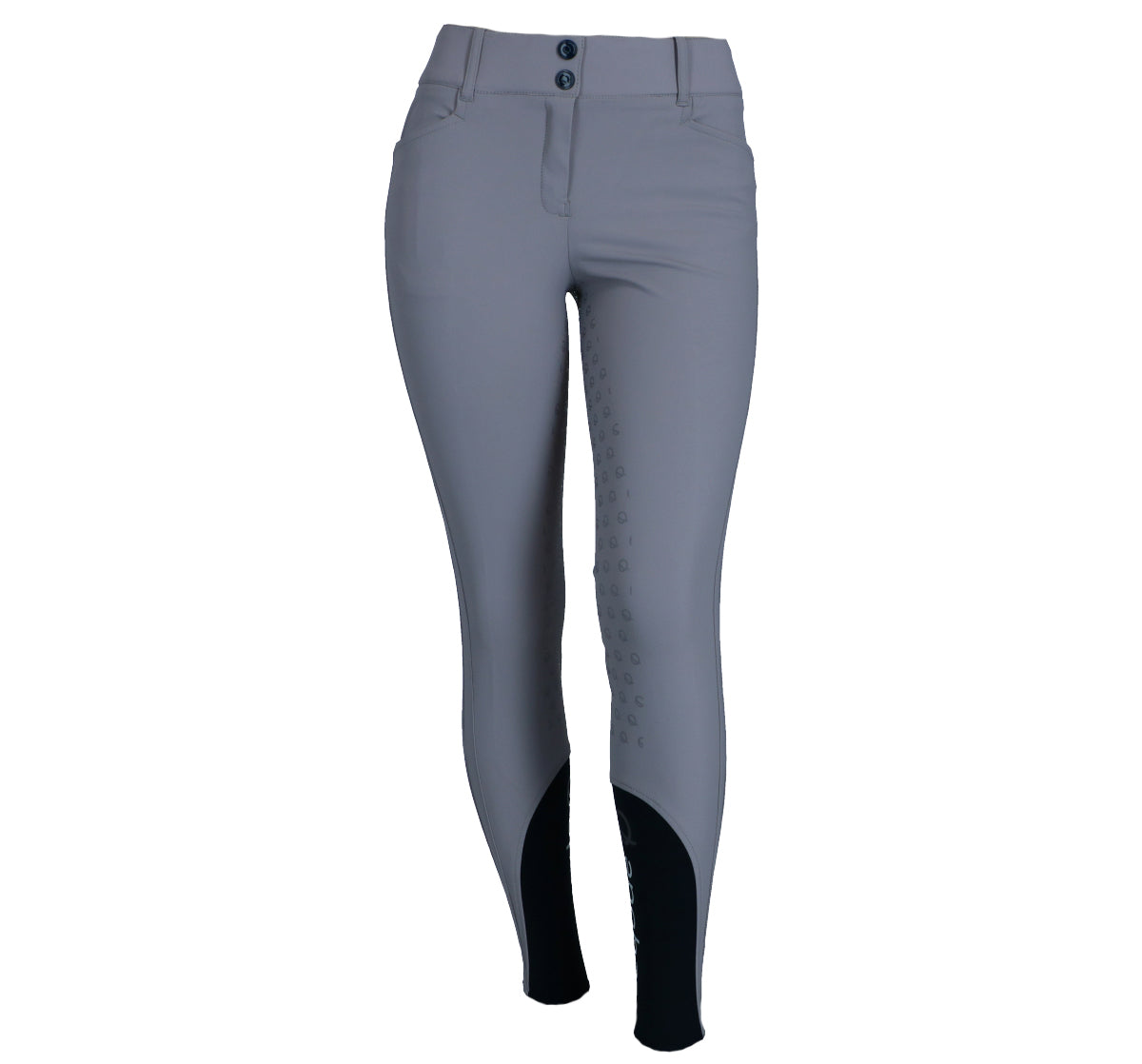 EQODE by Equiline Pantalón de Equitación Darcey Full Grip Gris
