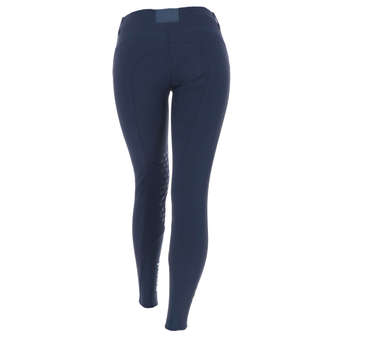 EQODE by Equiline Pantalón de Equitación Delma Agarre de Rodilla Azul