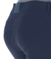 EQODE by Equiline Pantalón de Equitación Delma Agarre de Rodilla Azul