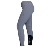 EQODE by Equiline Pantalón de Equitación Delma Agarre de Rodilla Gris