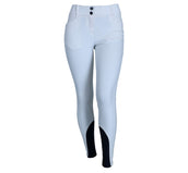 EQODE by Equiline Pantalón de Equitación Darcey Full Grip Blanco