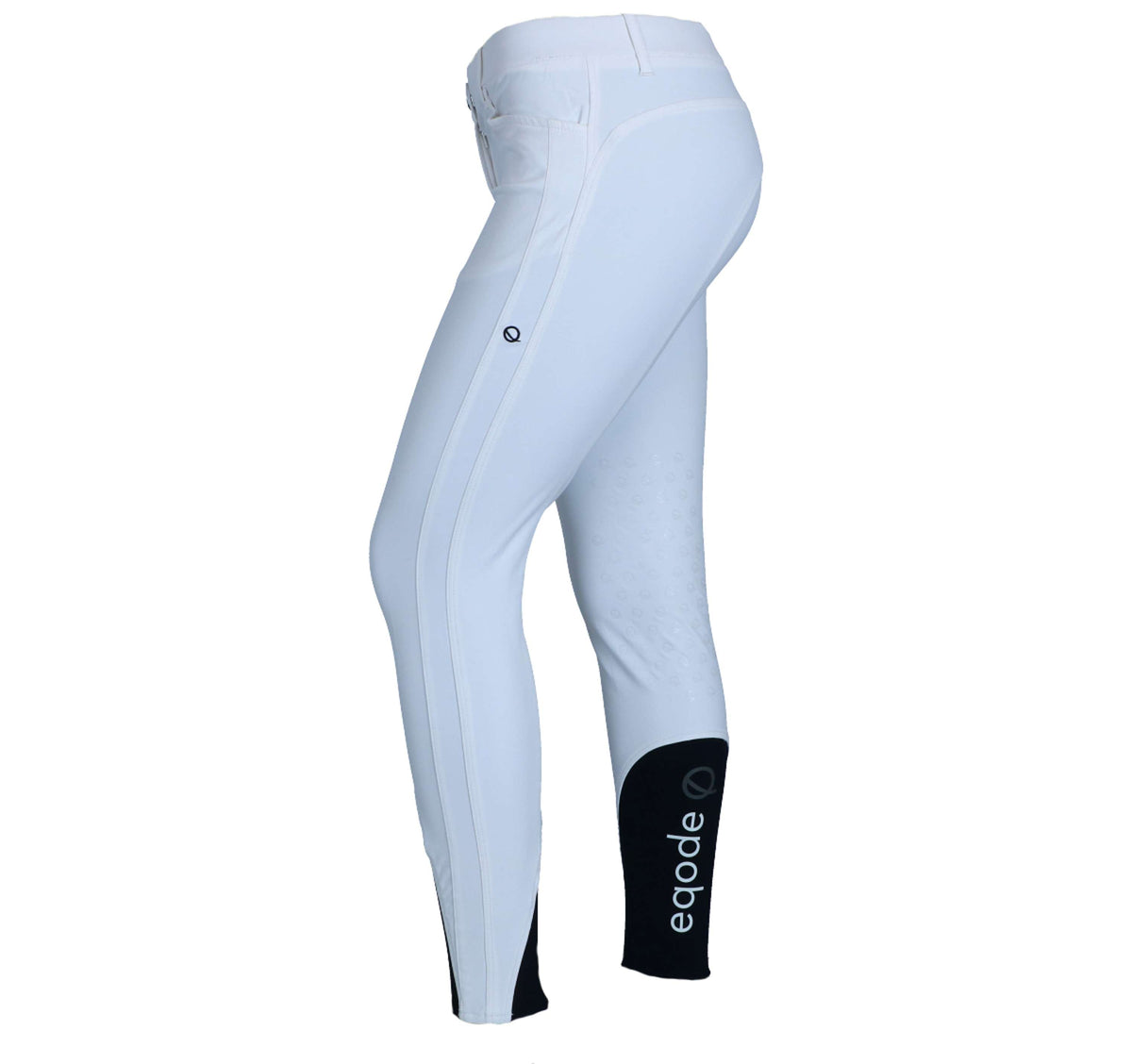 EQODE by Equiline Pantalón de Equitación Delma Agarre de Rodilla Blanco