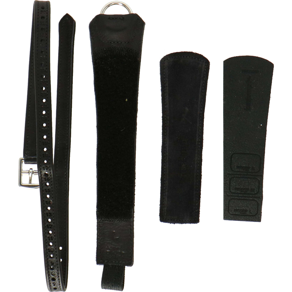 Freejump Estribos Progrip Cuero Negro