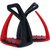 Freejump Estribos Soft Up Lite Negro Rojo