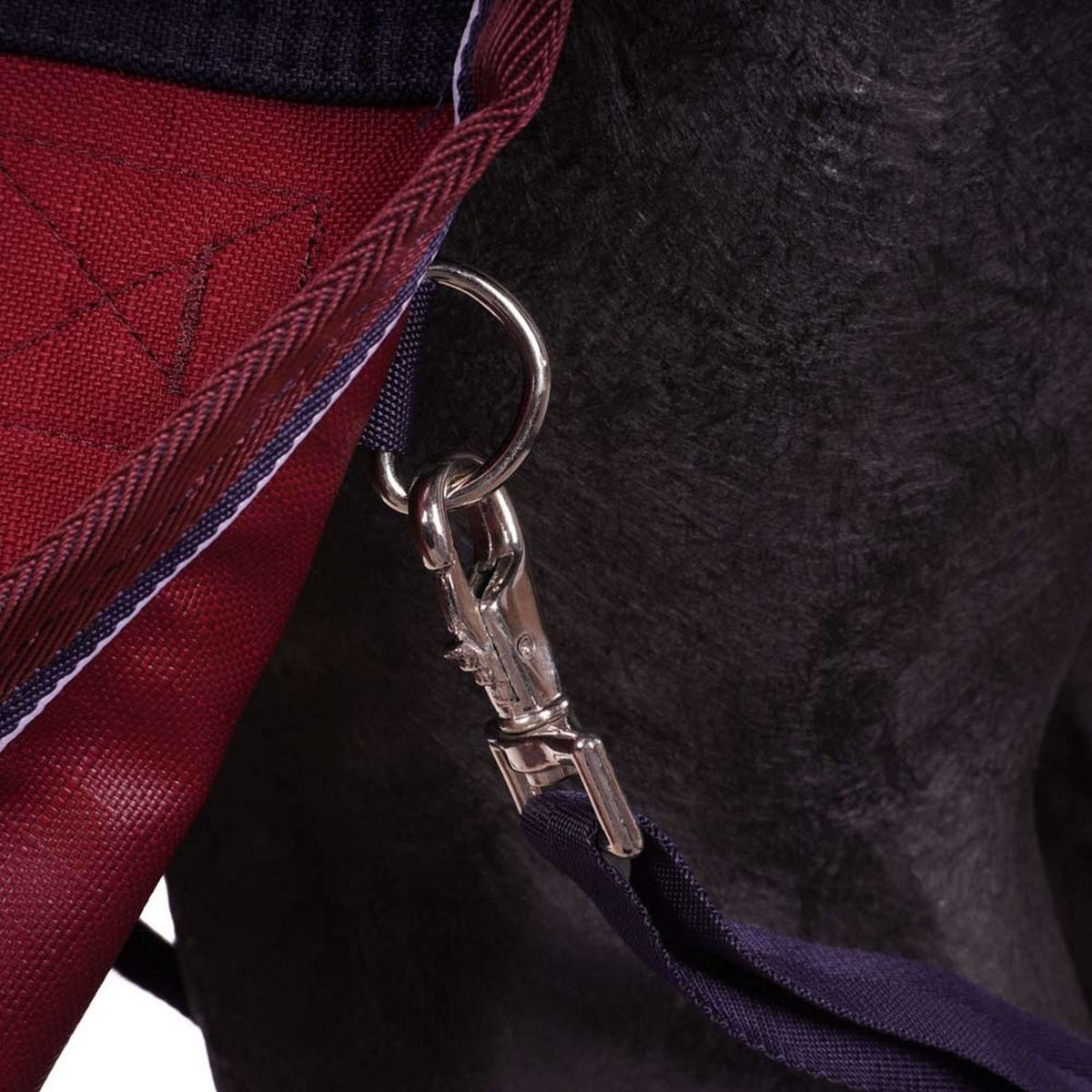 EQUITHÈME Alfombra de Exterior Tyrex 1200D 300g Navy/Bordeaux