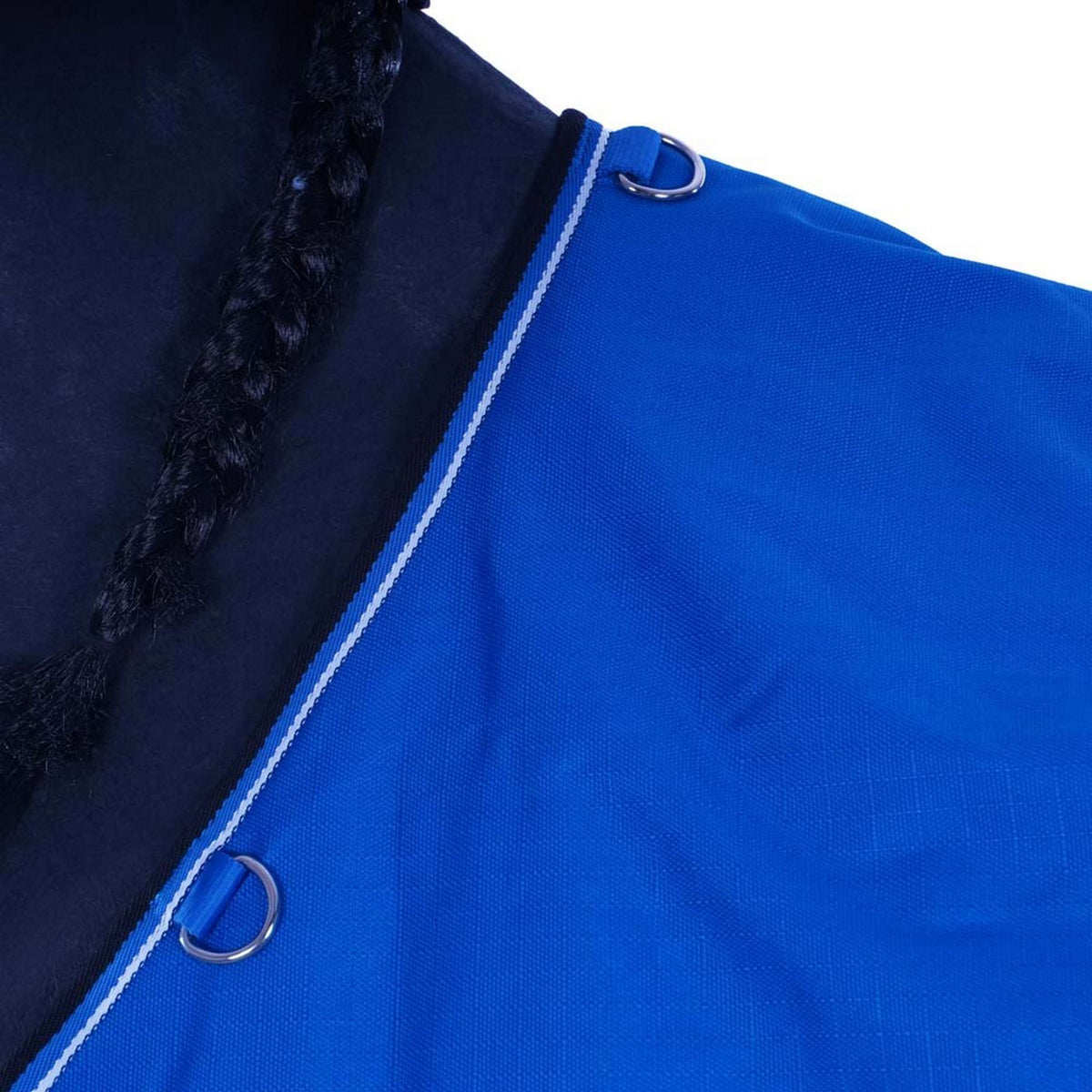 EQUITHÈME Alfombra de Exterior Tyrex Azul/Negro