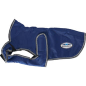 Weatherbeeta Parka Comfitec Abrigo cortavientos de lujo para perros Azul oscuro/Gris/Blanco