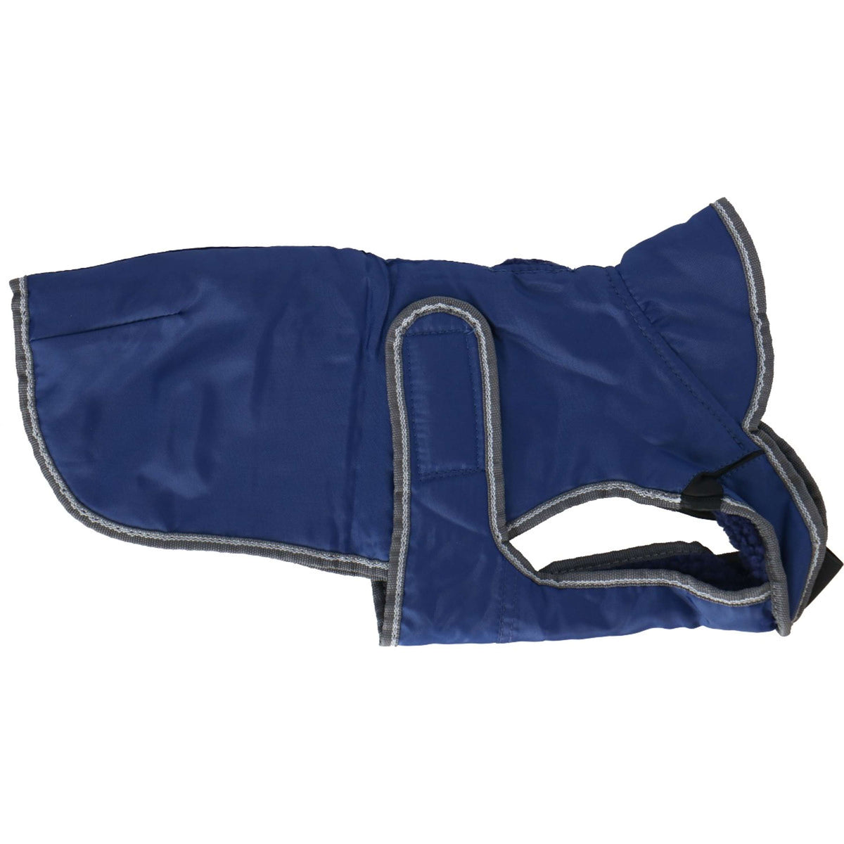 Weatherbeeta Parka Comfitec Abrigo cortavientos de lujo para perros Azul oscuro/Gris/Blanco