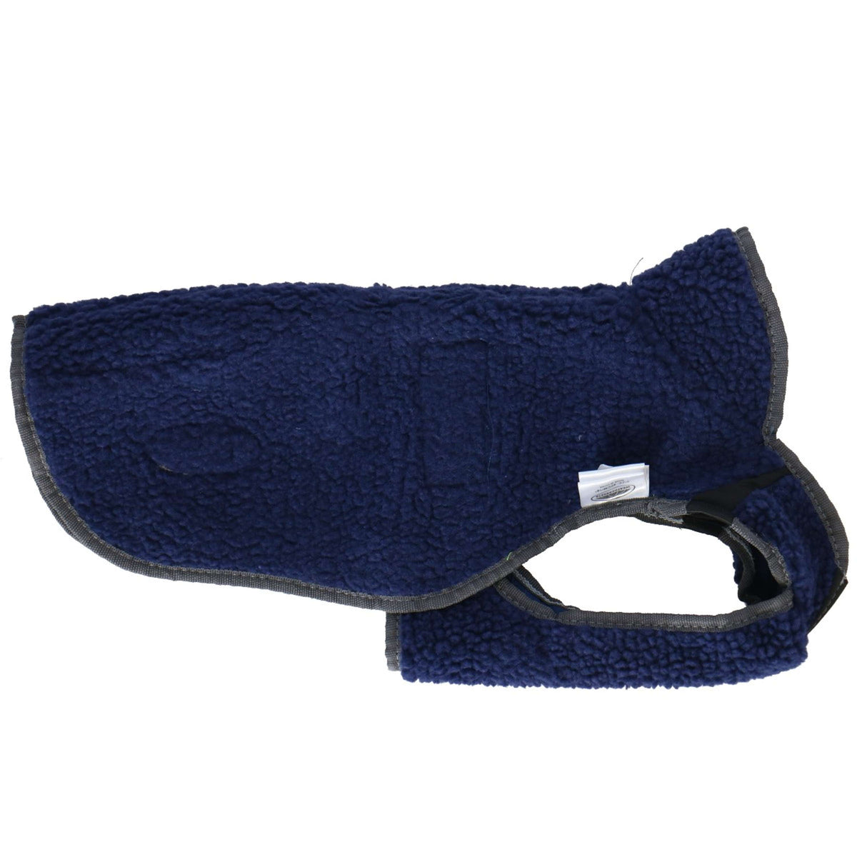 Weatherbeeta Parka Comfitec Abrigo cortavientos de lujo para perros Azul oscuro/Gris/Blanco