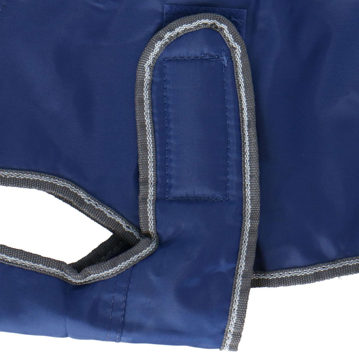 Weatherbeeta Parka Comfitec Abrigo cortavientos de lujo para perros Azul oscuro/Gris/Blanco
