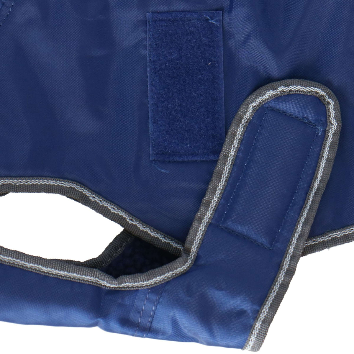 Weatherbeeta Parka Comfitec Abrigo cortavientos de lujo para perros Azul oscuro/Gris/Blanco