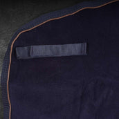 Kentucky Horsewear Manta de ejercicio Forro polar grueso cuadrado. Navy