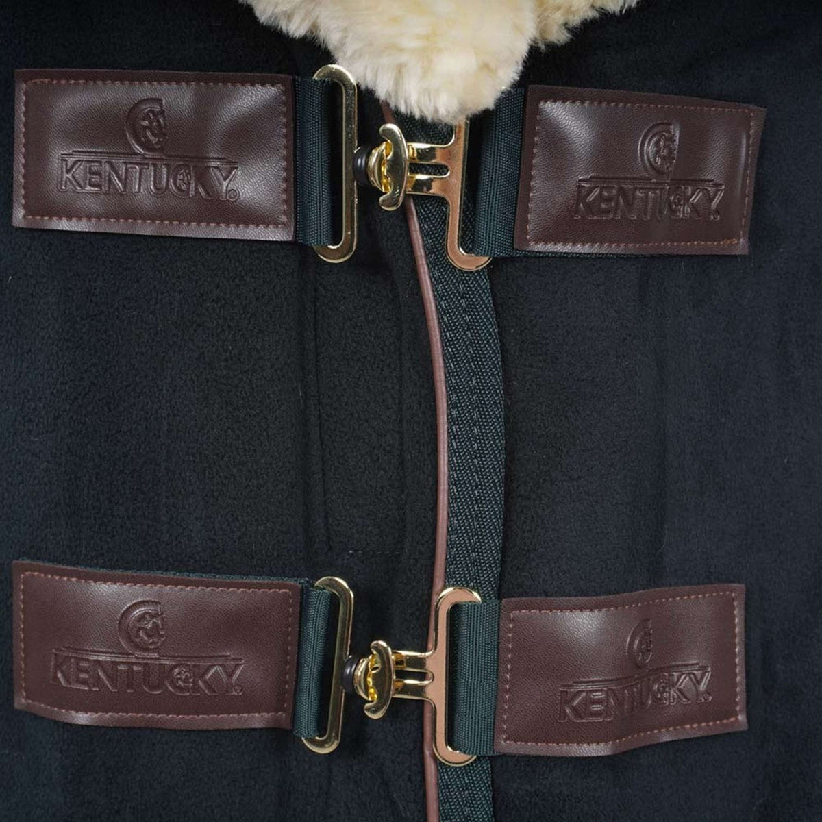 Kentucky Horsewear Manta para el sudor Show Fleece Heavy Verde
