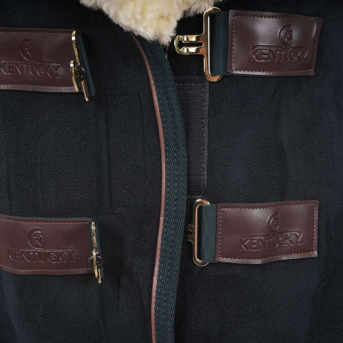 Kentucky Horsewear Manta para el sudor Show Fleece Heavy Verde