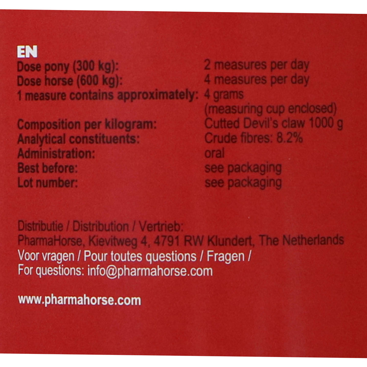 PharmaHorse Garra del Diablo Caballo