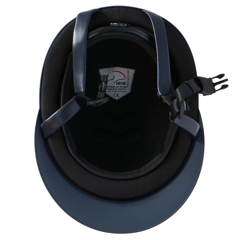 HKM Casco Lady Shield Azul oscuro/Oro rosa