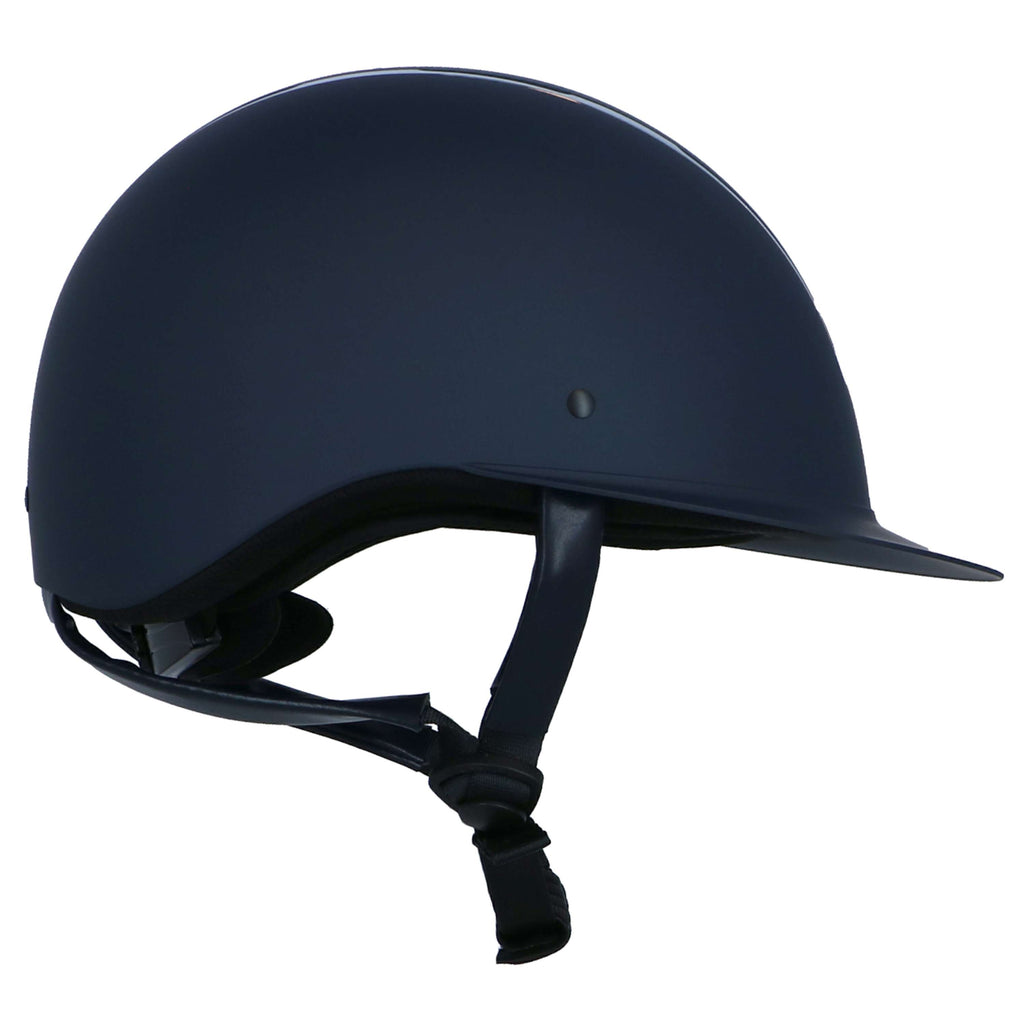 HKM Casco Lady Shield Azul oscuro/Plata
