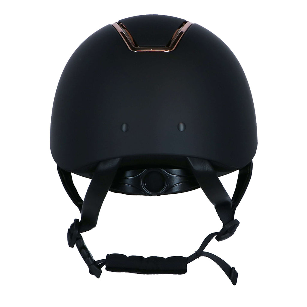 HKM Casco Lady Shield Negro/Oro rosa