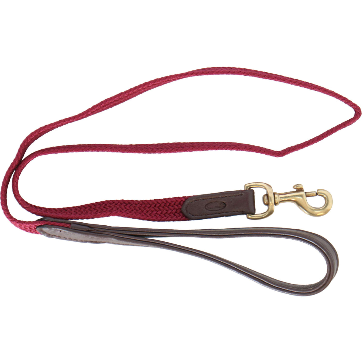 Weatherbeeta Correa para Perro Trenzado De Cuero Brown/maroon