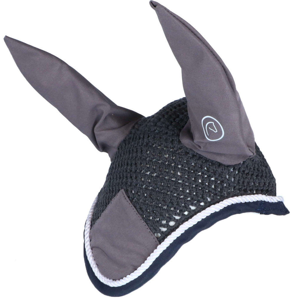 EQUITHÈME Bonete para Orejas Polyfun Gris Oscuro/Azul Marino