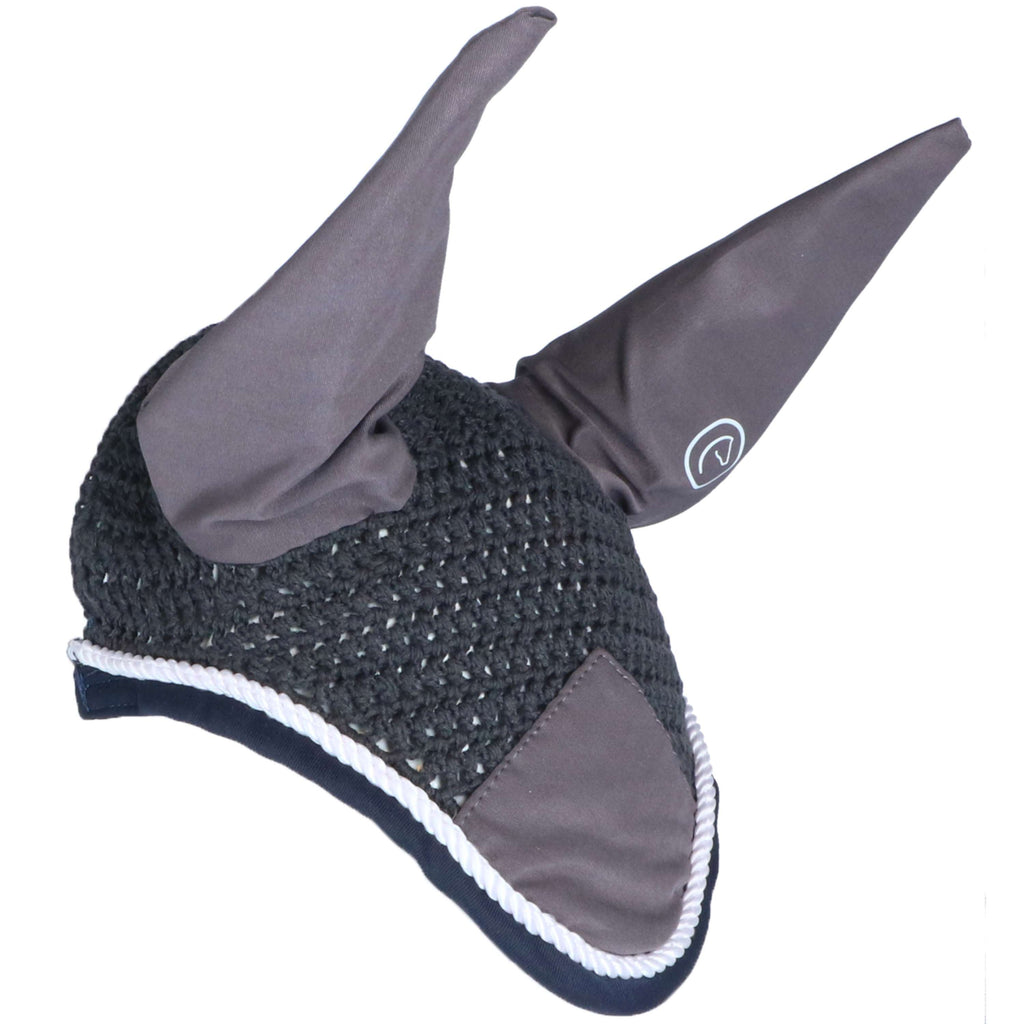 EQUITHÈME Bonete para Orejas Polyfun Gris Oscuro/Azul Marino