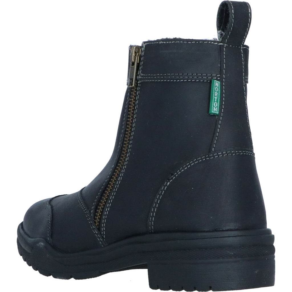 Norton Botines Zipper Invierno Negro