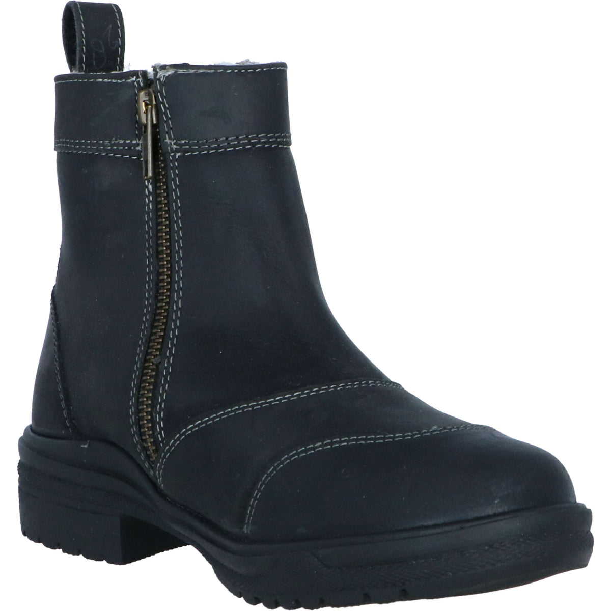 Norton Botines Zipper Invierno Negro