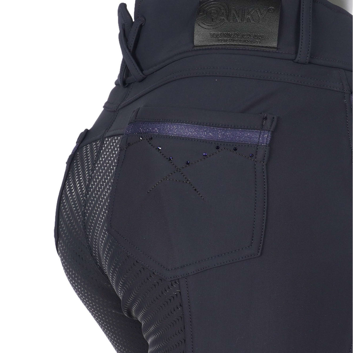 ANKY Pantalón de Equitación Stone Taped Full Grip Damas Azul Marino Oscuro