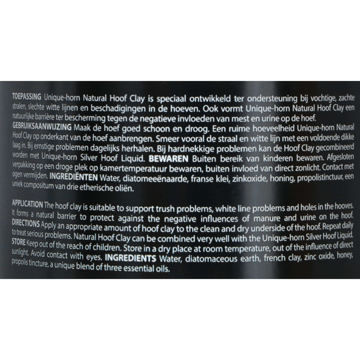 Unique-horn Jefe arcilla Hoof Care Natural
