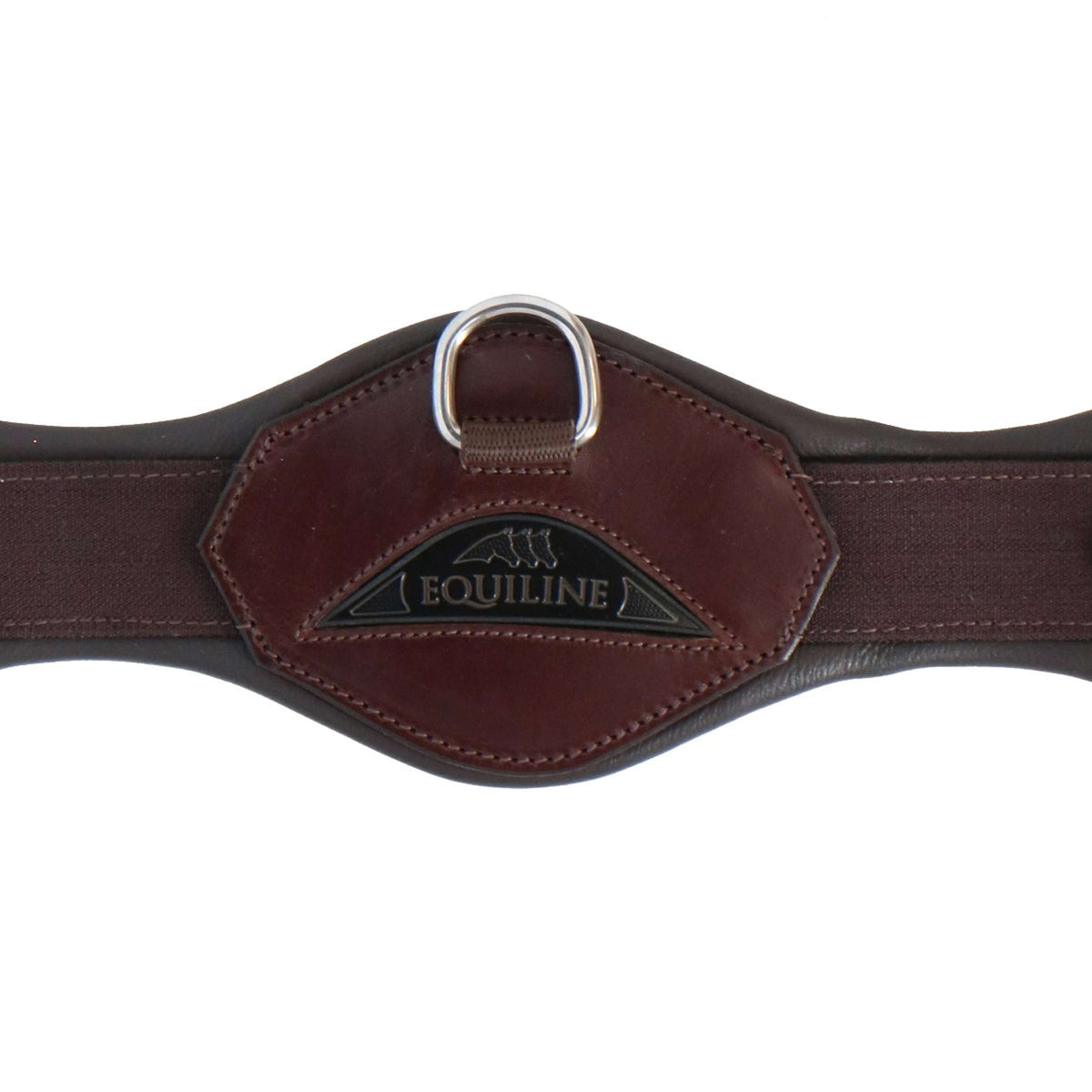 Equiline Cincha de doma Anatómico con Elástico Marron
