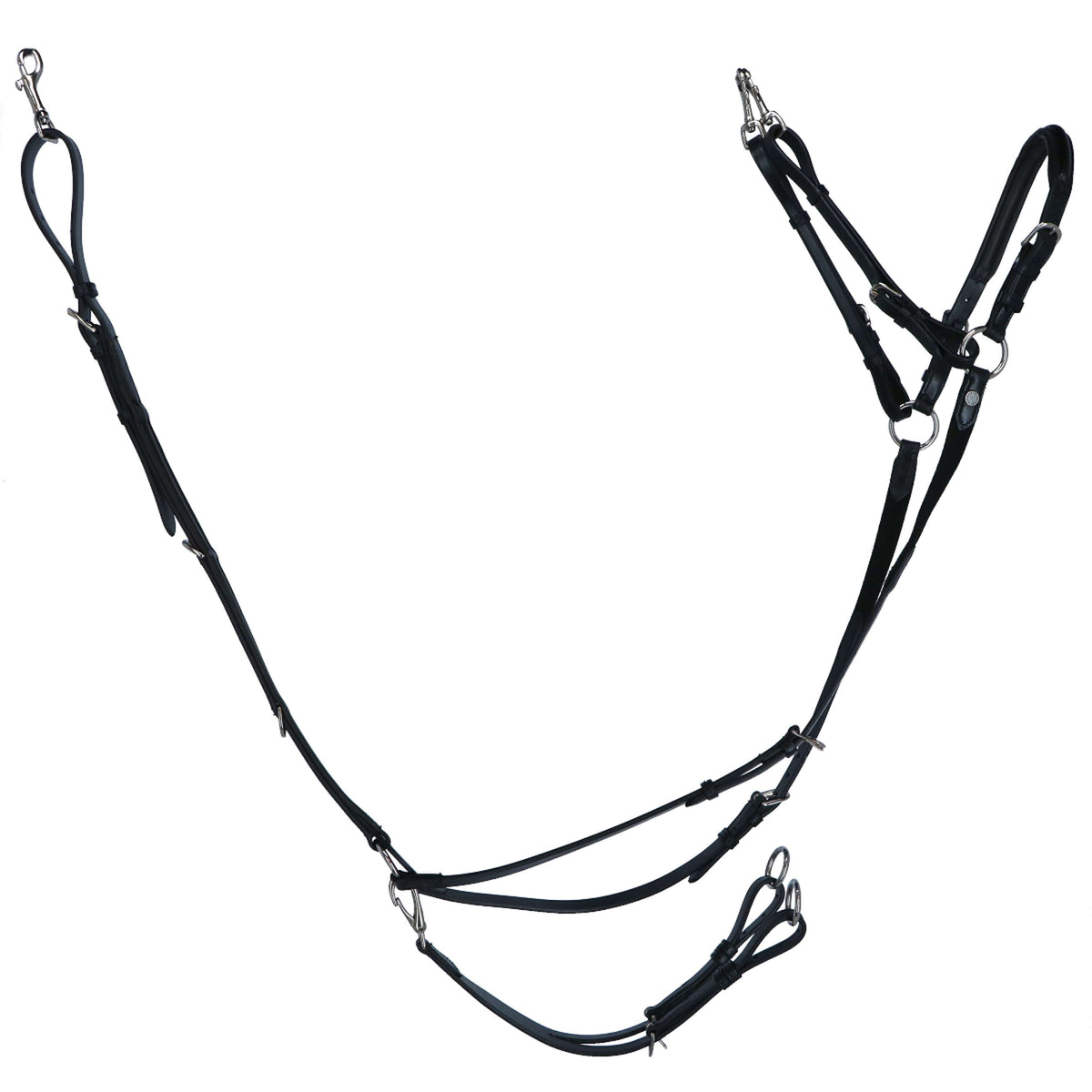Equiline Arnés de Pecho con Elástico Negro
