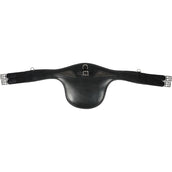 Equiline Cincha de Salto Cuero con Protección Negro