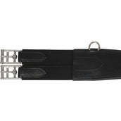 Equiline Cincha de Salto Cuero con Protección Negro