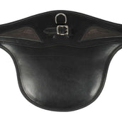 Equiline Cincha de Salto Cuero con Protección Negro