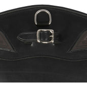 Equiline Cincha de Salto Cuero con Protección Negro