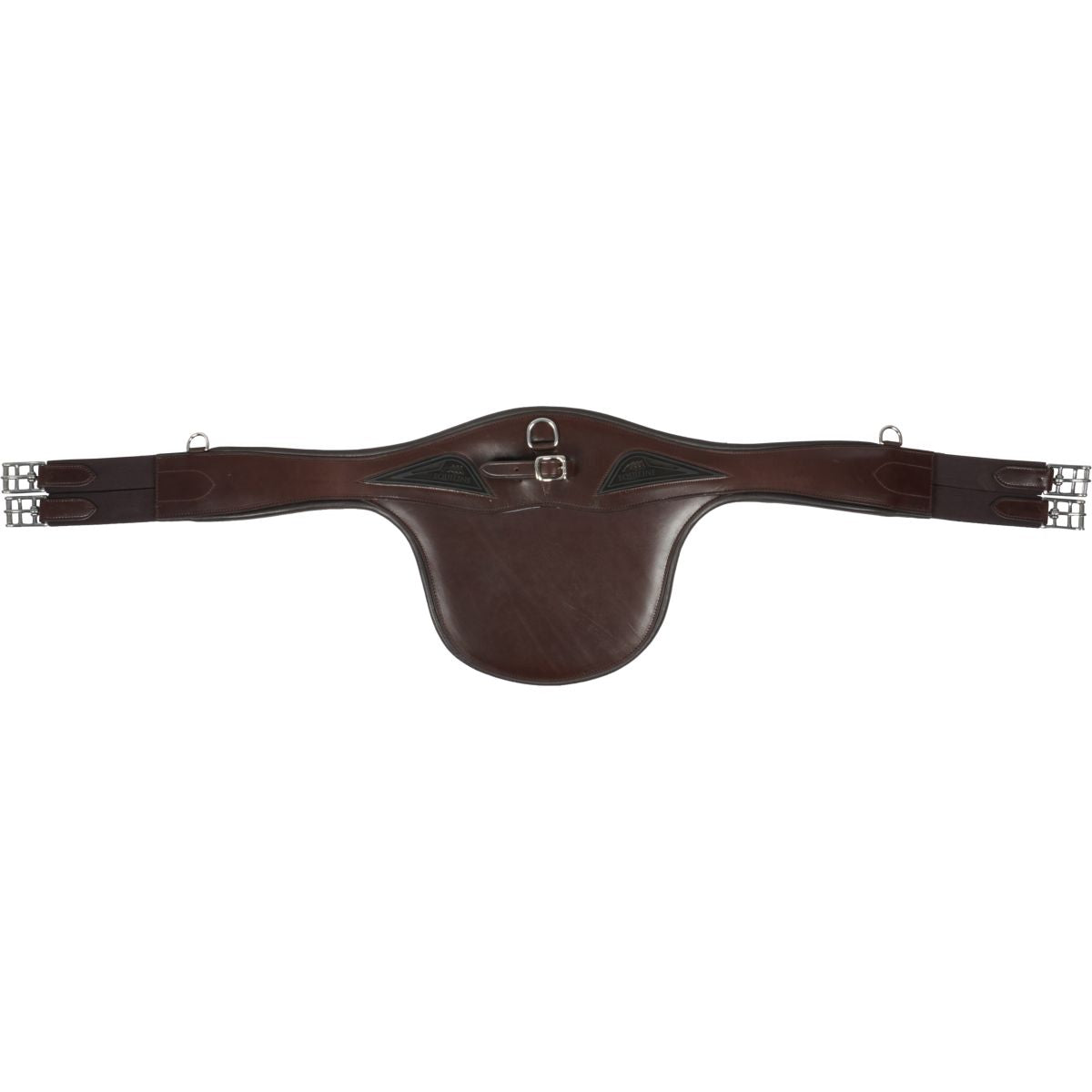 Equiline Cincha de Salto Cuero con Protección Marron