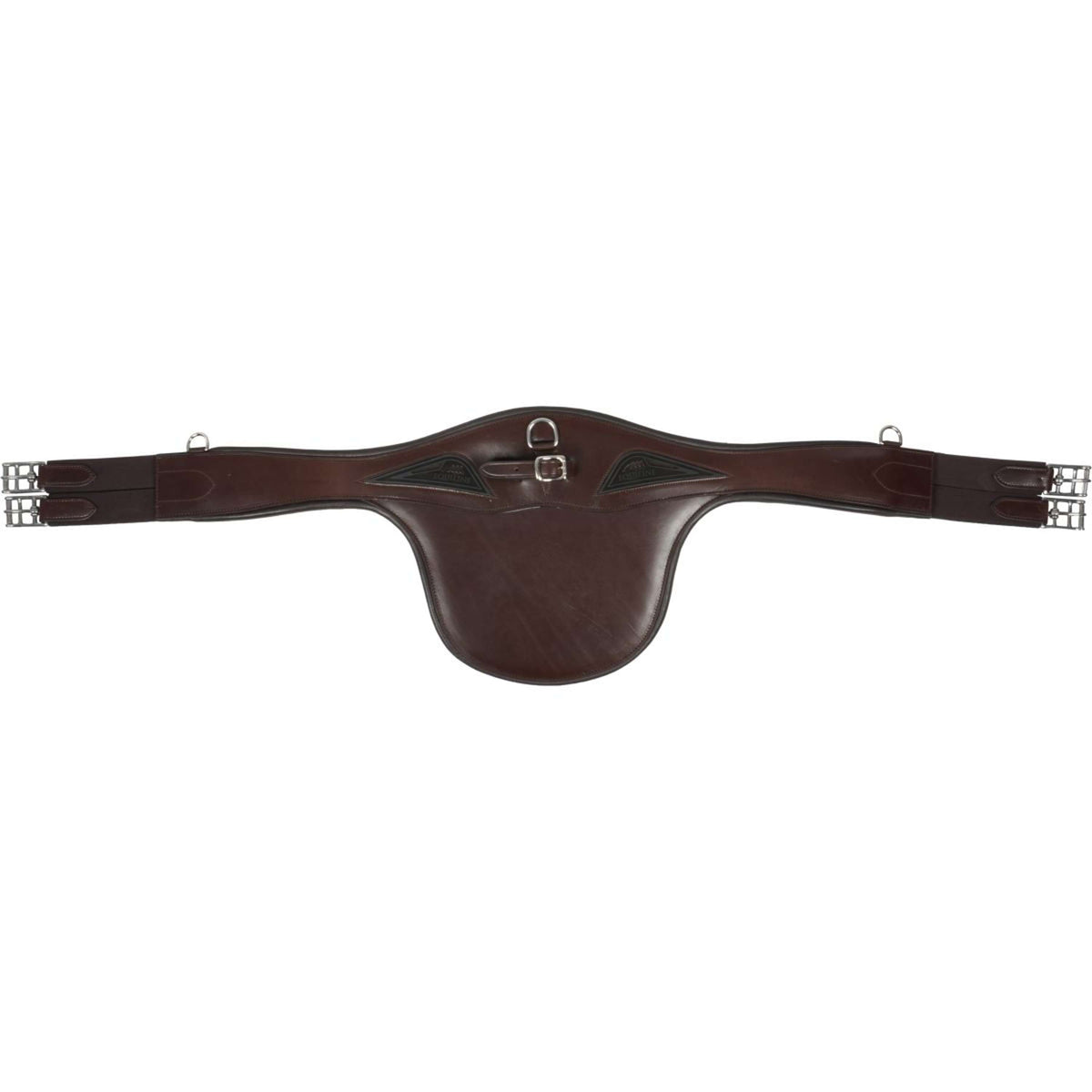 Equiline Cincha de Salto Cuero con Protección Marron