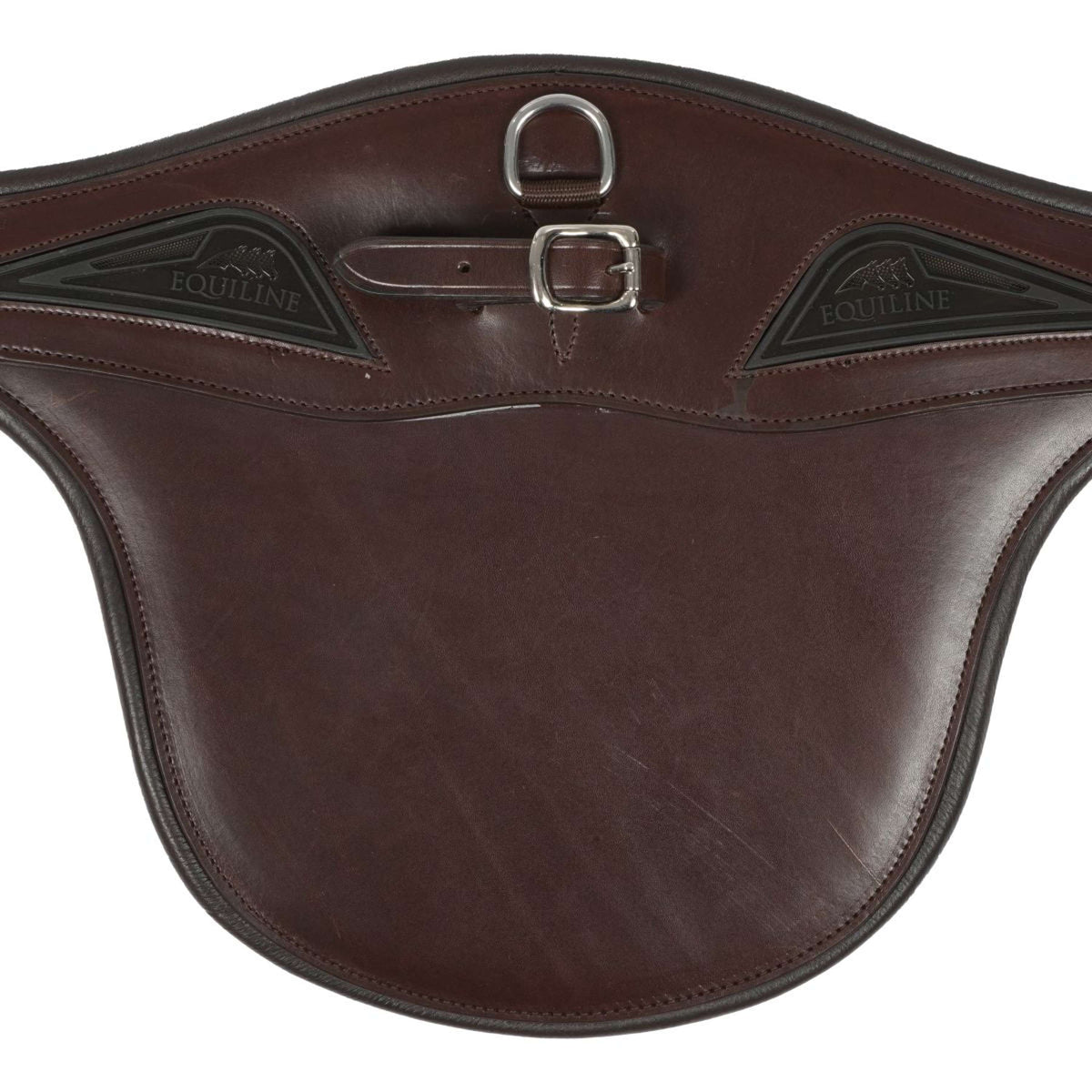 Equiline Cincha de Salto Cuero con Protección Marron
