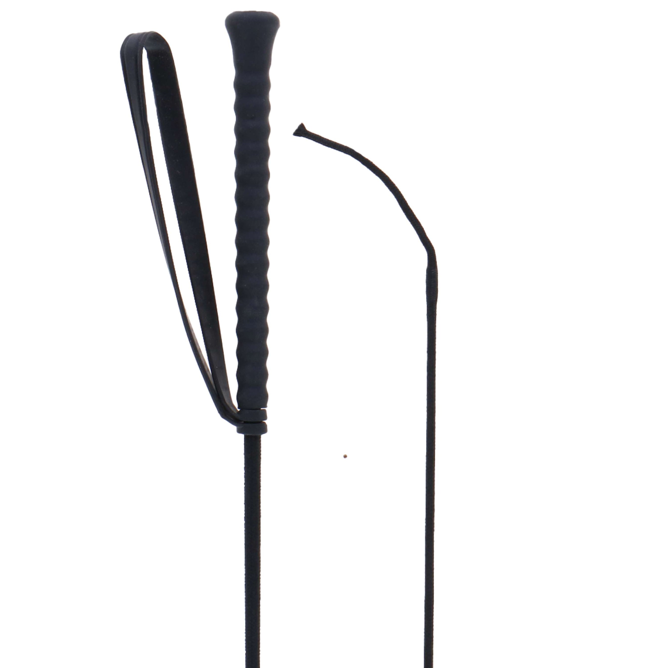 Fleck Fusta de Montar con Mango de Goma Negro Fleck Fusta de Montar con Mango de Goma Negro