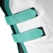 Weatherbeeta Manta Impermeable Green-Tec 900D Combo Neck Lite Plus Gris Claro/Bottle Green